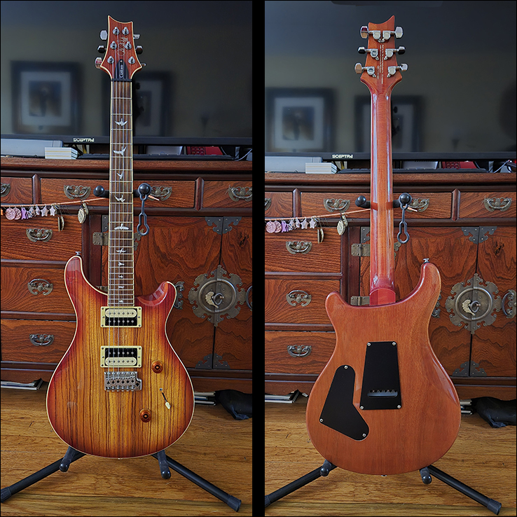 2018 PRS SE Custom 24 Zebrawood